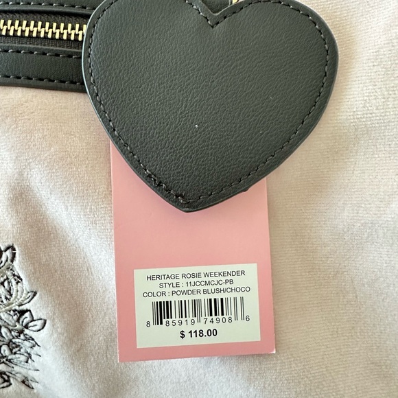 Juicy Couture Pink Velvet Duffel Bag. Brand new with tags!!! - Picture 4 of 10